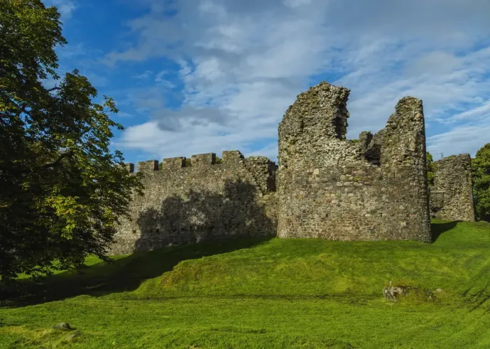 Framed Print : UK, Scotland, Fort William, View of the Old Inverlochy Castle