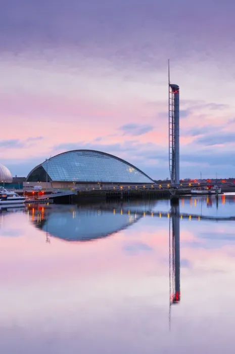 Framed Print : UK, Scotland, Glasgow, Glasgow Science Centre and Glasgow Tower on River Clyde Framed Print : UK, Scotland, Glasgow, Glasgow Science Centre and Glasgow Tower on River Clyde