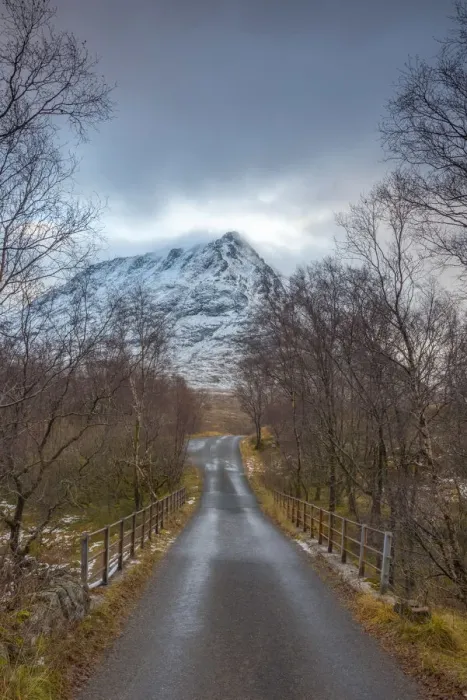 Framed Print : UK, Scotland, Highland, Glen Coe, Glen Etive, Bridge over River Coupall, Sron na Creise Framed Print : UK, Scotland, Highland, Glen Coe, Glen Etive, Bridge over River Coupall, Sron na Creise