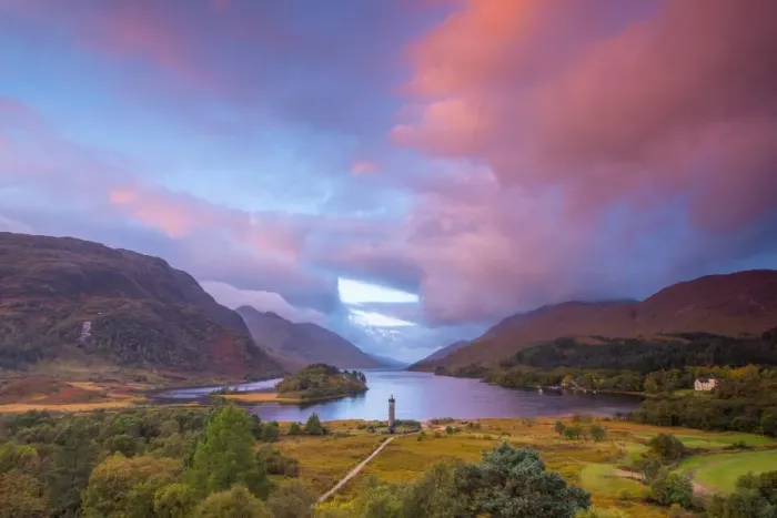 Framed Print : UK, Scotland, Highland, Loch Shiel, Glenfinnan, Glenfinnan Monument to the 1745 landing Framed Print : UK, Scotland, Highland, Loch Shiel, Glenfinnan, Glenfinnan Monument to the 1745 landing