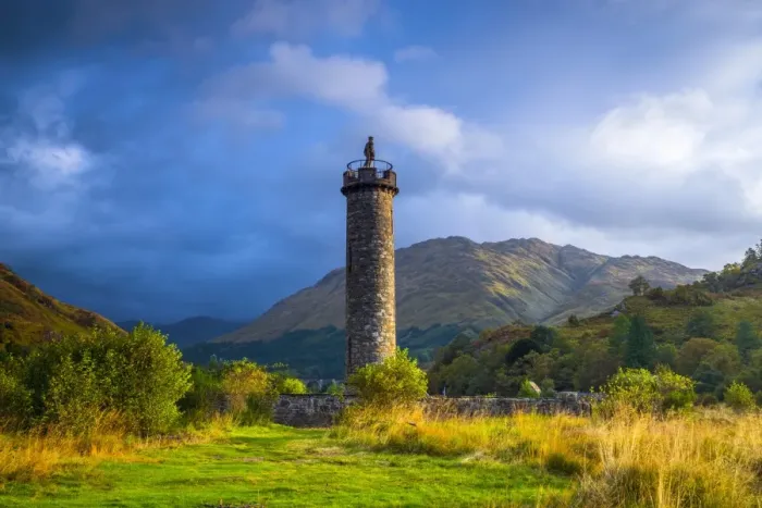 Framed Print : UK, Scotland, Highland, Loch Shiel, Glenfinnan, Glenfinnan Monument to the 1745 landing Framed Print : UK, Scotland, Highland, Loch Shiel, Glenfinnan, Glenfinnan Monument to the 1745 landing