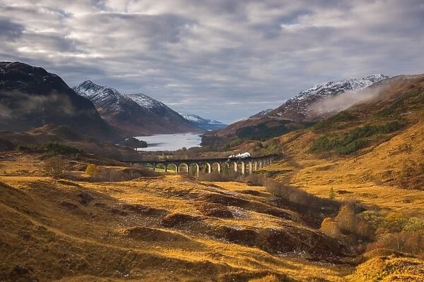 UK, Scotland, Highland, Loch Shiel, Glenfinnan, Glenfinnan Railway Viaduct, part