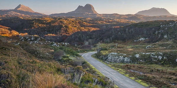 UK, Scotland, Highland, Sutherland, B869 Road, part of the North Coast 500 Tourist Route