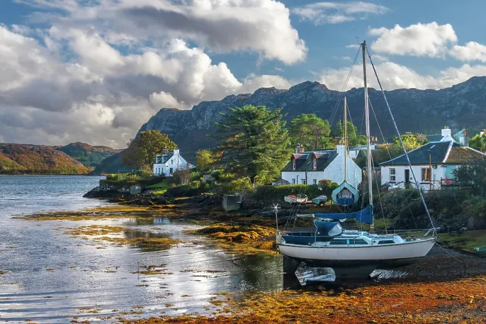 Framed Print : UK, Scotland, Highland, Wester Ross, Plockton Framed Print : UK, Scotland, Highland, Wester Ross, Plockton
