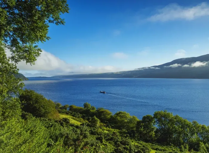 Framed Print : UK, Scotland, Highlands, Drumnadrochit, Landscape of the Loch Ness Framed Print : UK, Scotland, Highlands, Drumnadrochit, Landscape of the Loch Ness