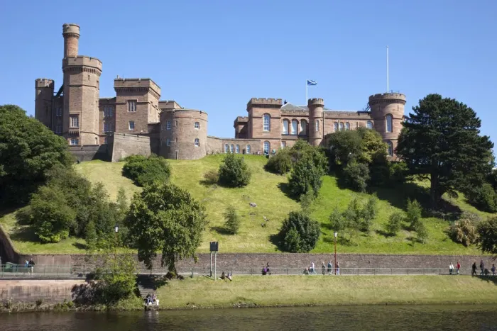 Framed Print : UK, Scotland, Highlands, Inverness, River Ness and Inverness Castle Framed Print : UK, Scotland, Highlands, Inverness, River Ness and Inverness Castle