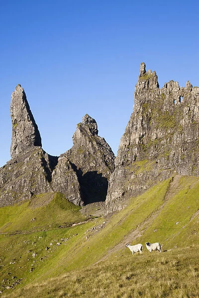 UK, Scotland, Inner Hebrides, Isle of Skye, Old Man of Storr Mountains