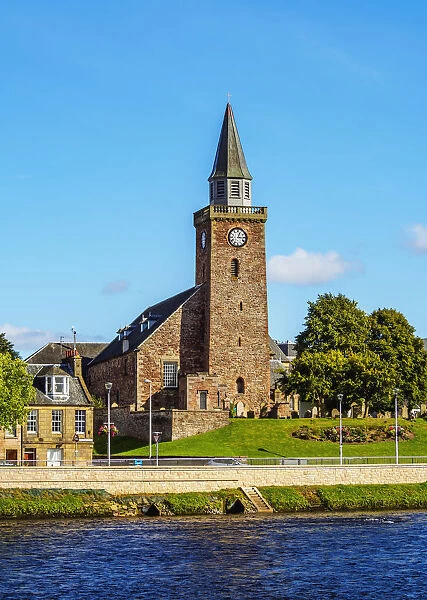 UK, Scotland, Inverness, View of the Old High Church