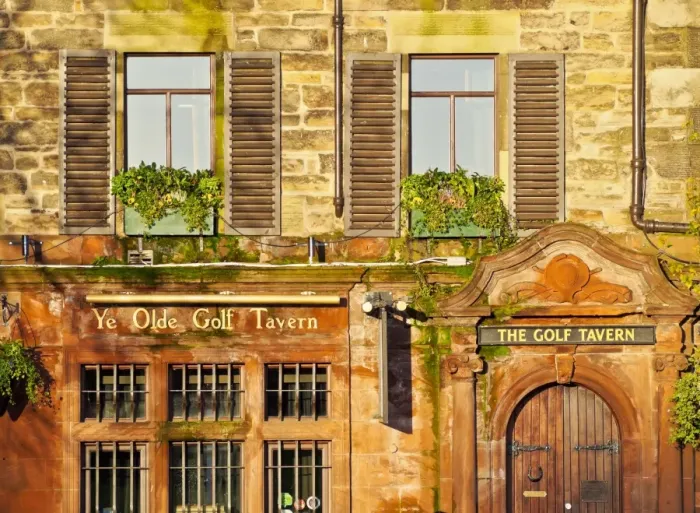 Framed Print : UK, Scotland, Lothian, Edinburgh, Exterior view of the Golf Tavern Framed Print : UK, Scotland, Lothian, Edinburgh, Exterior view of the Golf Tavern
