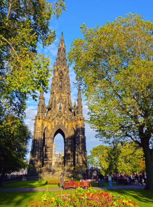 Framed Print : UK, Scotland, Lothian, Edinburgh, Princes Street Gardens, View of The Scott Monument