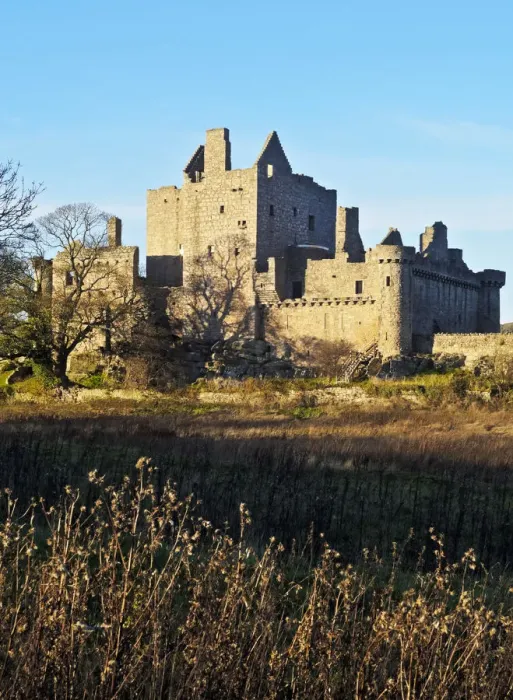 Framed Print : UK, Scotland, Lothian, Edinburgh, View of the Craigmillar Castle