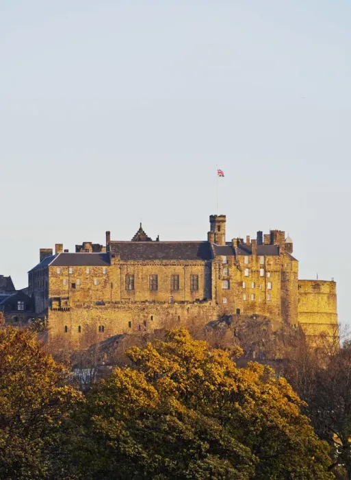 Framed Print : UK, Scotland, Lothian, Edinburgh, View of the Edinburgh Castle illuminated by the sunrise Framed Print : UK, Scotland, Lothian, Edinburgh, View of the Edinburgh Castle illuminated by the sunrise