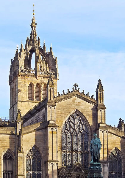 UK, Scotland, Lothian, Edinburgh, View of the St Giles Cathedral