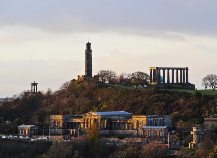 Framed Print : UK, Scotland, Lothian, Edinburgh, View of Calton Hill during the sunset taken Framed Print : UK, Scotland, Lothian, Edinburgh, View of Calton Hill during the sunset taken