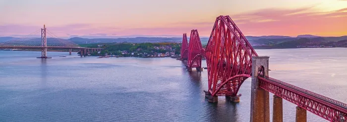 Framed Print : UK, Scotland, Lothian, Edinburgh, Queensferry, Forth Bridge with Forth Road Bridge and Queensferry Crossing Bridge to the left Framed Print : UK, Scotland, Lothian, Edinburgh, Queensferry, Forth Bridge with Forth Road Bridge and Queensferry Crossing Bridge to the left