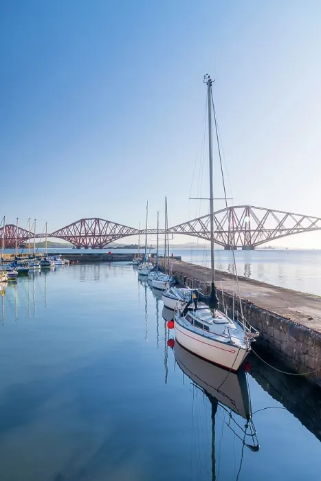 Framed Print : UK, Scotland, Lothian, Near Edinburgh, Queensferry, Forth Bridge over the Firth of Forth