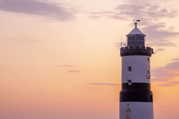 UK, Wales, Anglesey, Penmon, Black Point, Trwyn Du Lighthouse (Penmon Lighthouse)