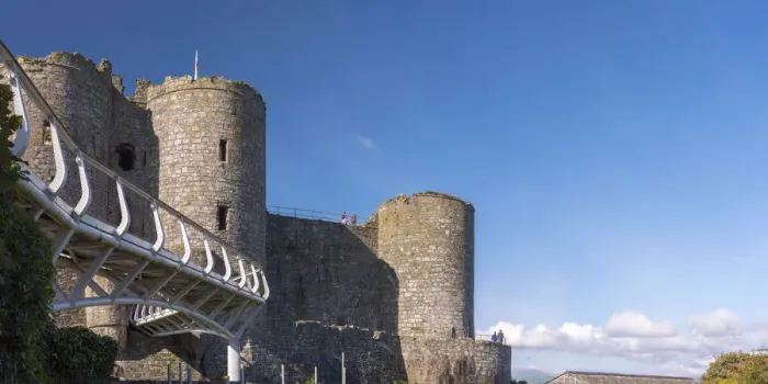 Framed Print : Uk, Wales, Gwynedd, Harlech, Harlech Castle