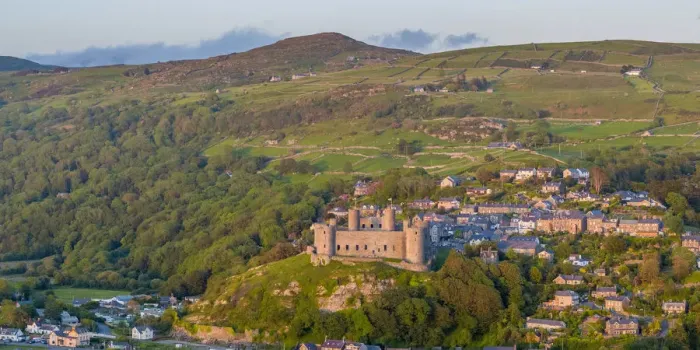 Framed Print : UK, Wales, Gwynedd, Harlech, Harlech Castle