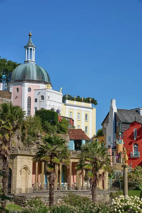 Framed Print : UK, Wales, Gwynedd, Portmeirion Village, designed by architect Sir Clough Williams-Ellis Framed Print : UK, Wales, Gwynedd, Portmeirion Village, designed by architect Sir Clough Williams-Ellis