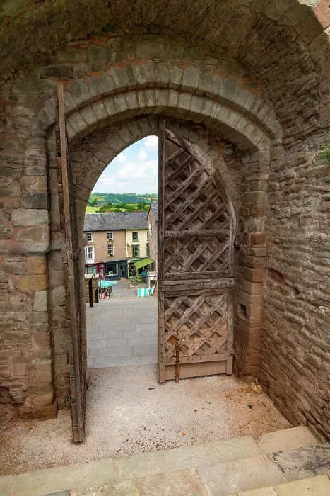 Framed Print : UK, Wales, Powys, Hay-on-Wye, Castle Gate