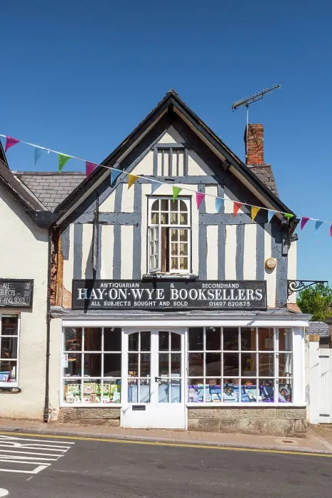 Framed Print : UK, Wales, Powys, Hay-on-Wye, Hay-on-Wye Booksellers bookshop