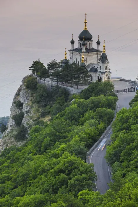 Framed Print : Ukraine, Crimea, Foros, Foros church sitting on top of a cliff overlooking the Black Sea Framed Print : Ukraine, Crimea, Foros, Foros church sitting on top of a cliff overlooking the Black Sea