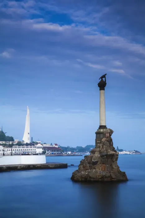 Framed Print : Ukraine, Crimea, Sevastopol, Eagle Column - Monument to the Scuttled Ships