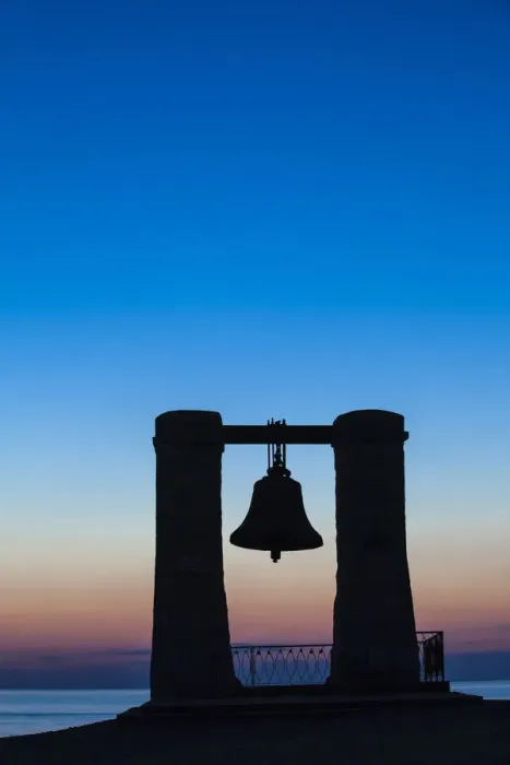 Framed Print : Ukraine, Crimea, Sevastopol, Khersoness, Fog bell - which comes from a Crimean War cannon Framed Print : Ukraine, Crimea, Sevastopol, Khersoness, Fog bell - which comes from a Crimean War cannon