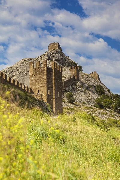 Ukraine, Crimea, Sudak, Genoese fortress