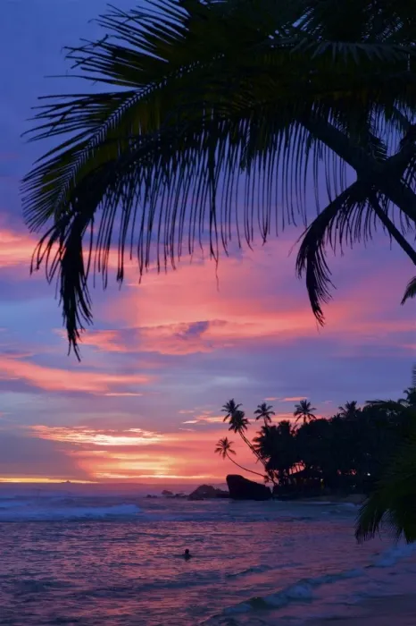 Framed Print : Unawatuna Beach, Sri Lanka