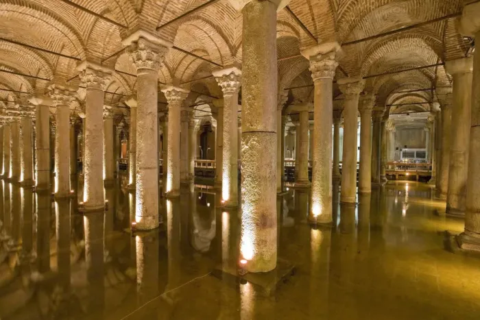 Framed Print : The underground Basilica Cistern, Istanbul, Turkey Framed Print : The underground Basilica Cistern, Istanbul, Turkey