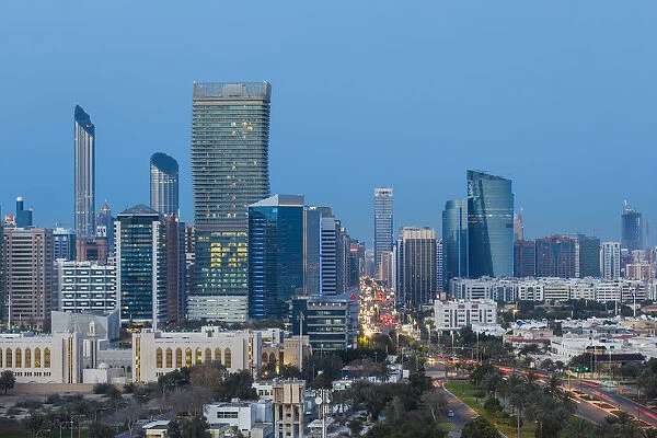 United Arab Emirates, Abu Dhabi, View of City Skyline
