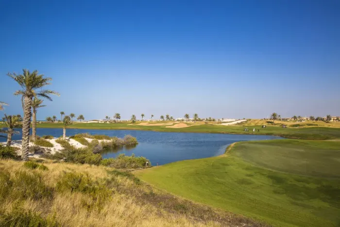 Framed Print : United Arab Emirates, Abu Dhabi, Saadiyat Island, Gulf course Framed Print : United Arab Emirates, Abu Dhabi, Saadiyat Island, Gulf course