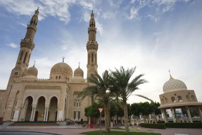 Framed Print : United Arab Emirates, Dubai, Jumeirah Mosque at dusk Framed Print : United Arab Emirates, Dubai, Jumeirah Mosque at dusk