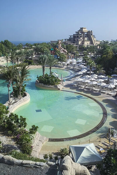 United Arab Emirates, Dubai, Palm Jumeirah island, Atlantis the Palm, Aquaventure