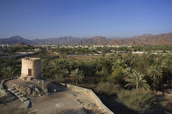 United Arab Emirates, Khor Fakkan, Landscape from Fujiairah Fort