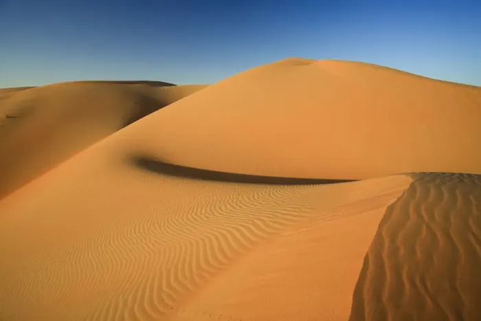 Framed Print : United Arab Emirates, Liwa Oasis, Sand dunes near the Empty Quarter Desert