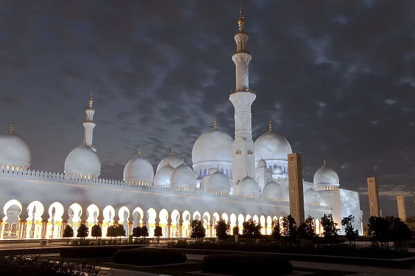 United Arab Emirates (UAE), Abu Dhabi, Central domes of Sheikh Zayed Bin Sultan Al