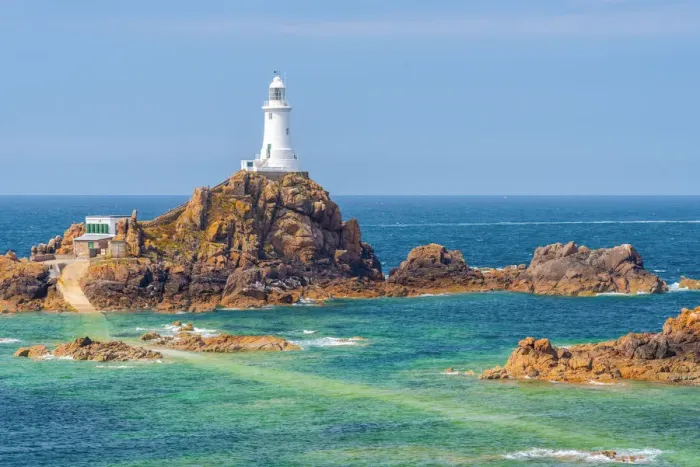 Framed Print : United Kingdom, Channel Islands, Jersey, Corbiere Lighthouse Framed Print : United Kingdom, Channel Islands, Jersey, Corbiere Lighthouse