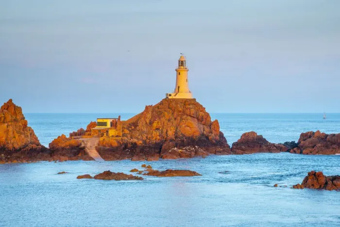 Framed Print : United Kingdom, Channel Islands, Jersey, Corbiere Lighthouse Framed Print : United Kingdom, Channel Islands, Jersey, Corbiere Lighthouse