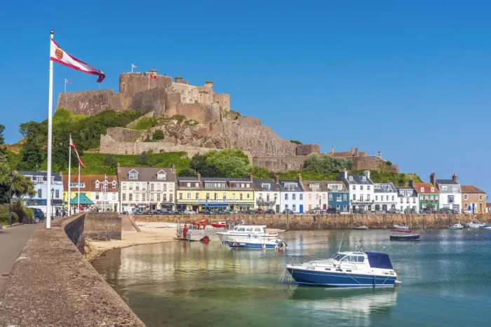 Framed Print : United KIngdom, Channel Islands, Gorey, Mont Orgueil Castle or Gorey Castle Framed Print : United KIngdom, Channel Islands, Gorey, Mont Orgueil Castle or Gorey Castle