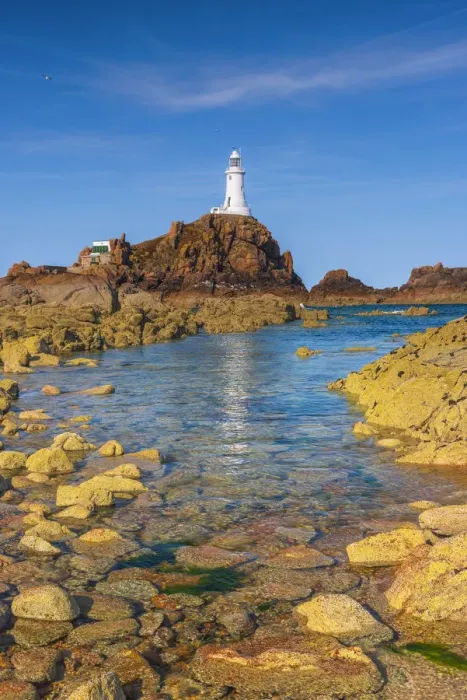 Framed Print : United Kingdom, Channel Islands, Jersey, Corbiere Lighthouse Framed Print : United Kingdom, Channel Islands, Jersey, Corbiere Lighthouse