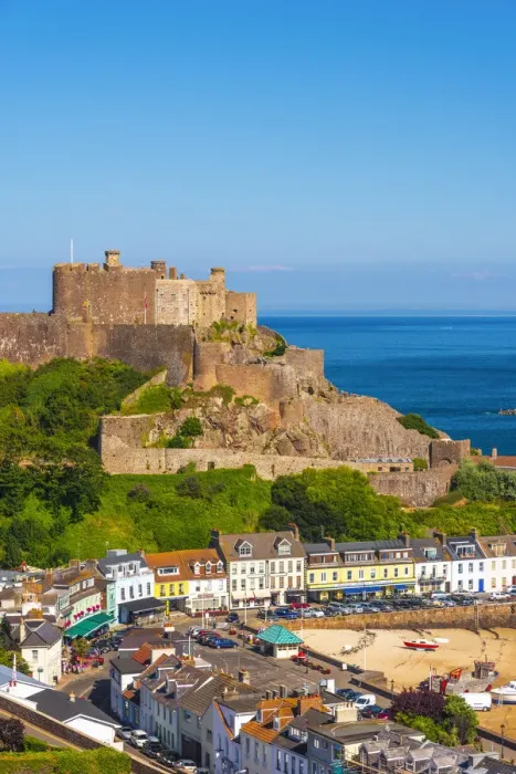 Framed Print : United KIngdom, Channel Islands, Gorey, Mont Orgueil Castle or Gorey Castle Framed Print : United KIngdom, Channel Islands, Gorey, Mont Orgueil Castle or Gorey Castle
