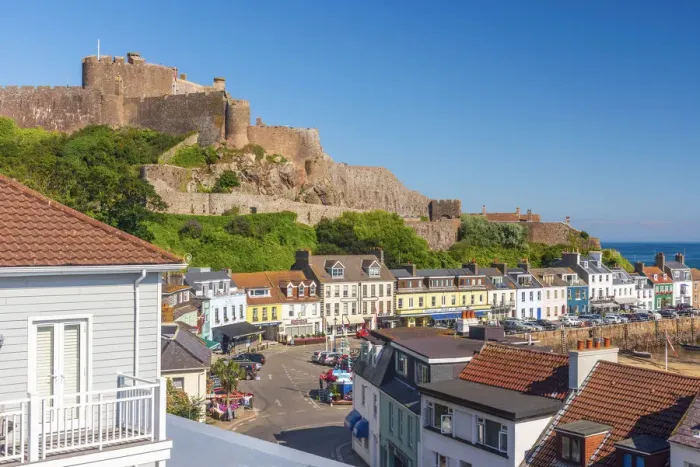 Framed Print : United KIngdom, Channel Islands, Gorey, Mont Orgueil Castle or Gorey Castle Framed Print : United KIngdom, Channel Islands, Gorey, Mont Orgueil Castle or Gorey Castle