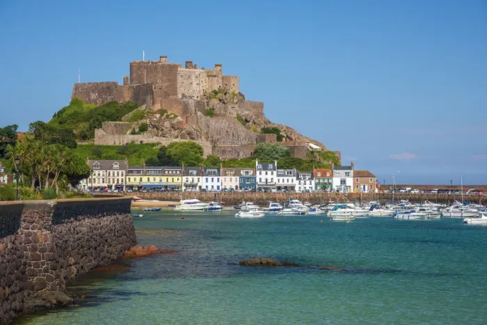Framed Print : United KIngdom, Channel Islands, Gorey, Mont Orgueil Castle or Gorey Castle Framed Print : United KIngdom, Channel Islands, Gorey, Mont Orgueil Castle or Gorey Castle