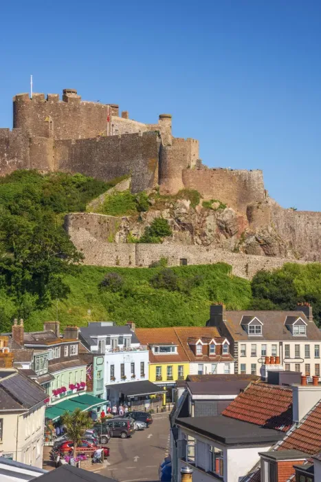 Framed Print : United KIngdom, Channel Islands, Gorey, Mont Orgueil Castle or Gorey Castle Framed Print : United KIngdom, Channel Islands, Gorey, Mont Orgueil Castle or Gorey Castle