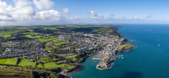 Framed Print : United Kingdom, Devon, North Devon coast, Ilfracombe, aerial view over the town Framed Print : United Kingdom, Devon, North Devon coast, Ilfracombe, aerial view over the town