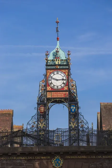 Framed Print : United Kingdom, England, Cheshire, Chester, Eastgate & Eastgate Clock Framed Print : United Kingdom, England, Cheshire, Chester, Eastgate & Eastgate Clock