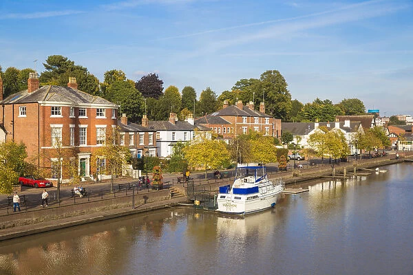 United Kingdom, England, Cheshire, Chester, View of the river Dee